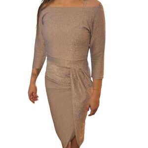 Diamond sparkly boutique‎ dress, front wave slimming, modest classy